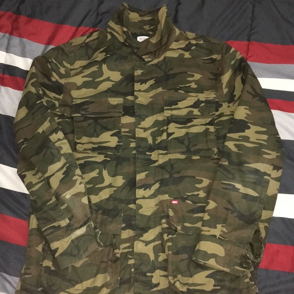 Obey Army Sweater Jacket - Picture 1 of 6